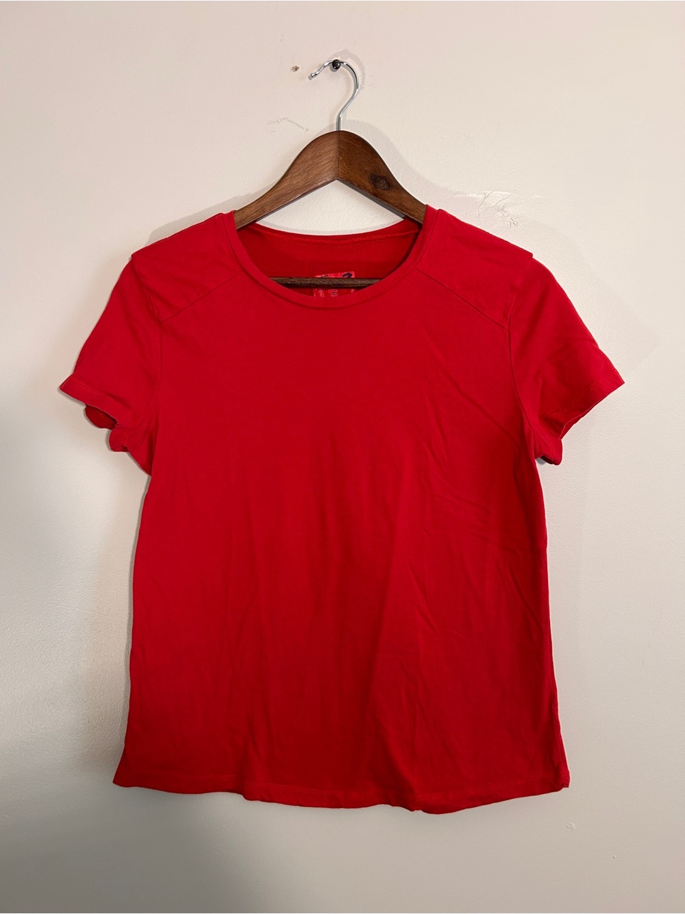 Seven7 Bold Red Short Sleeve Crewneck Tee